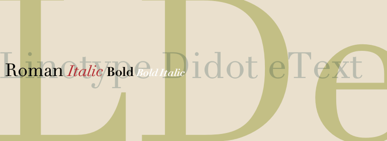 Linotype Didot™ eText