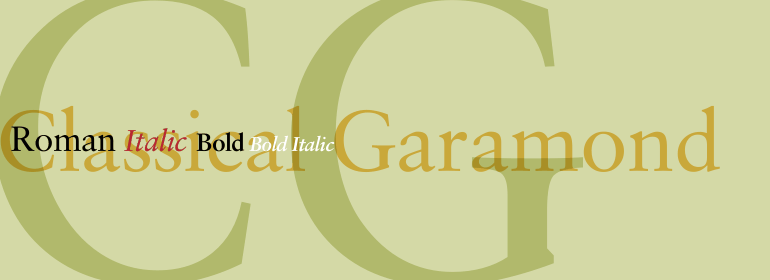 Classical Garamond