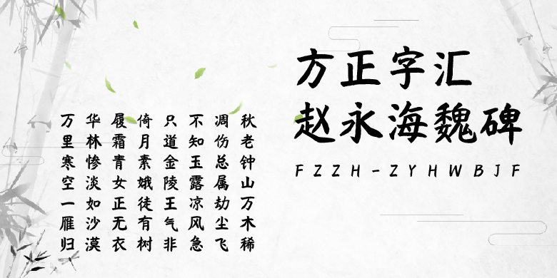 方正字汇-赵永海魏碑